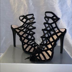 wanda world velvet high heels